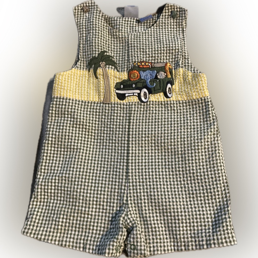 Boys Gingham Romper